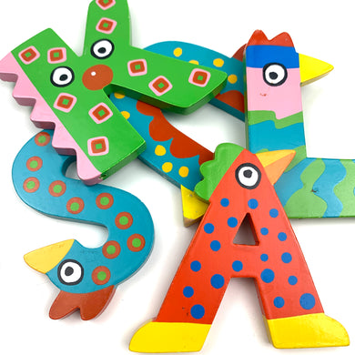 Painted Wooden Letters