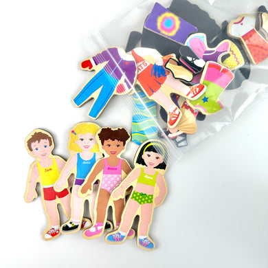Wooden Magnetic Dolls