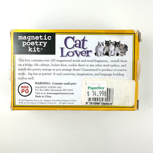 Magnetic Poetry Kit: Cat Lover